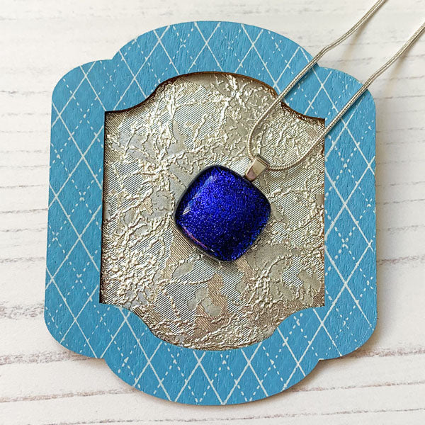 Ingénue Blue Handmade Glass Necklace