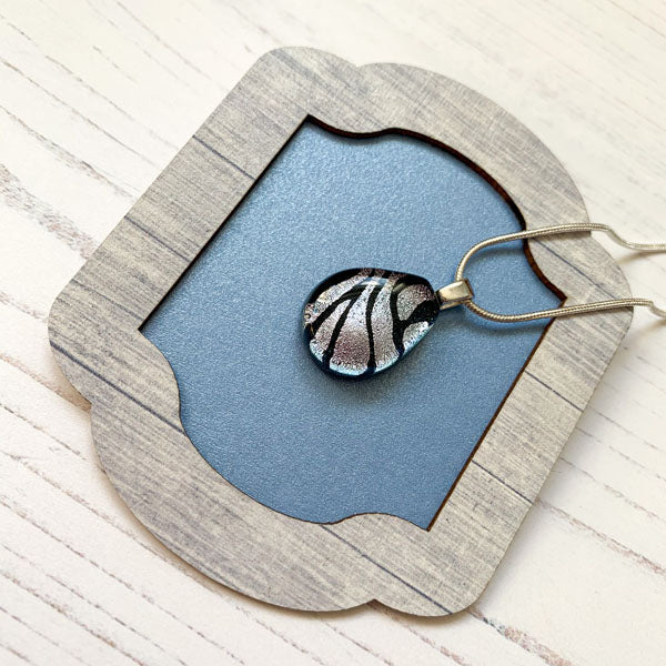 Ingénue Zebra Handmade Glass Necklace