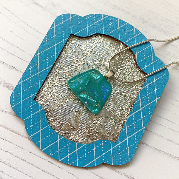 Ingénue Aqua Handmade Glass Necklace
