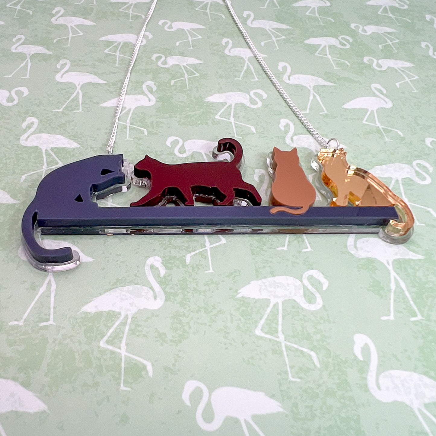 Cat Acrylic Necklace