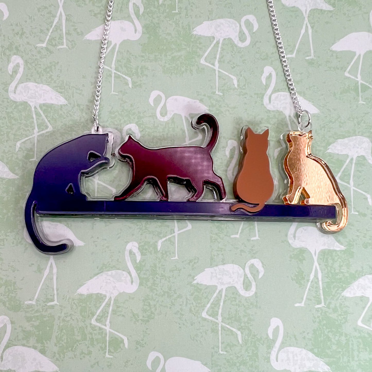 Cat Acrylic Necklace