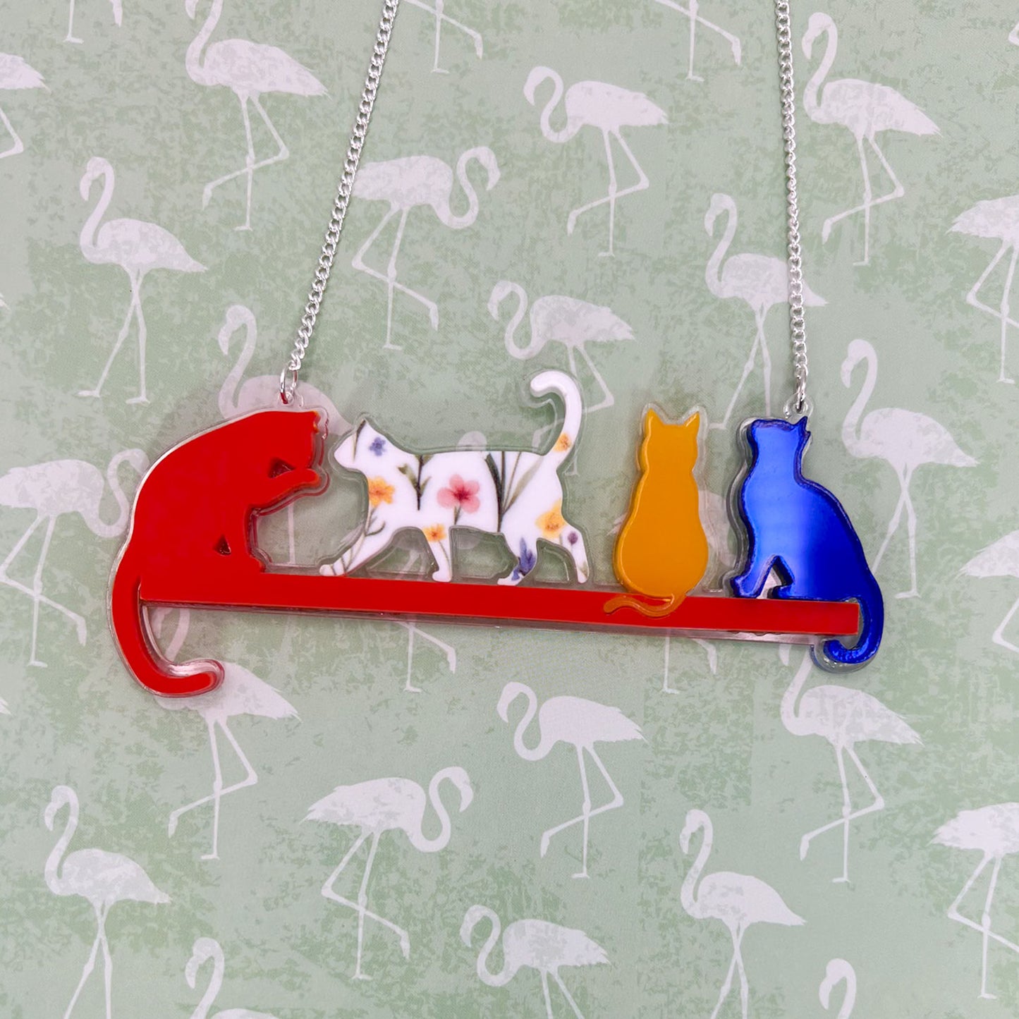 Cat Acrylic Necklace