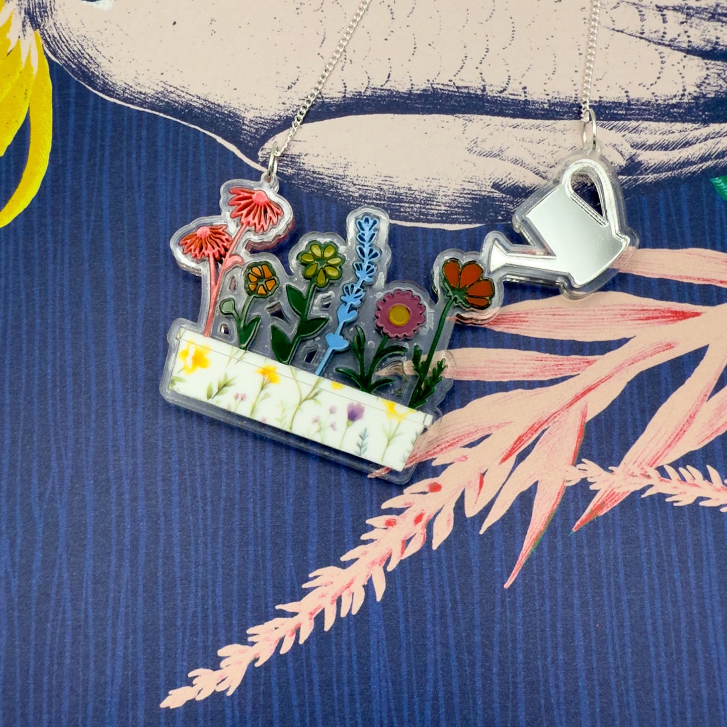 Flower Acrylic Necklace