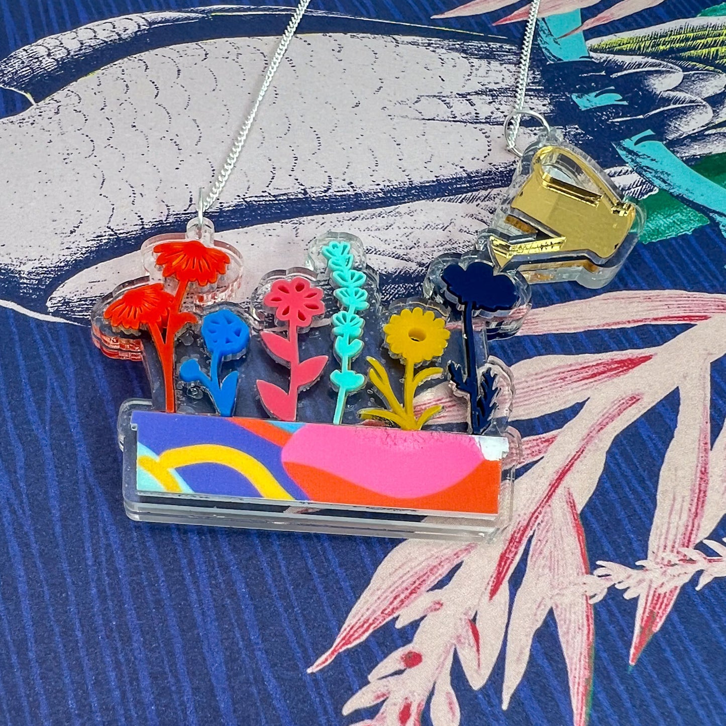 Flower Acrylic Necklace