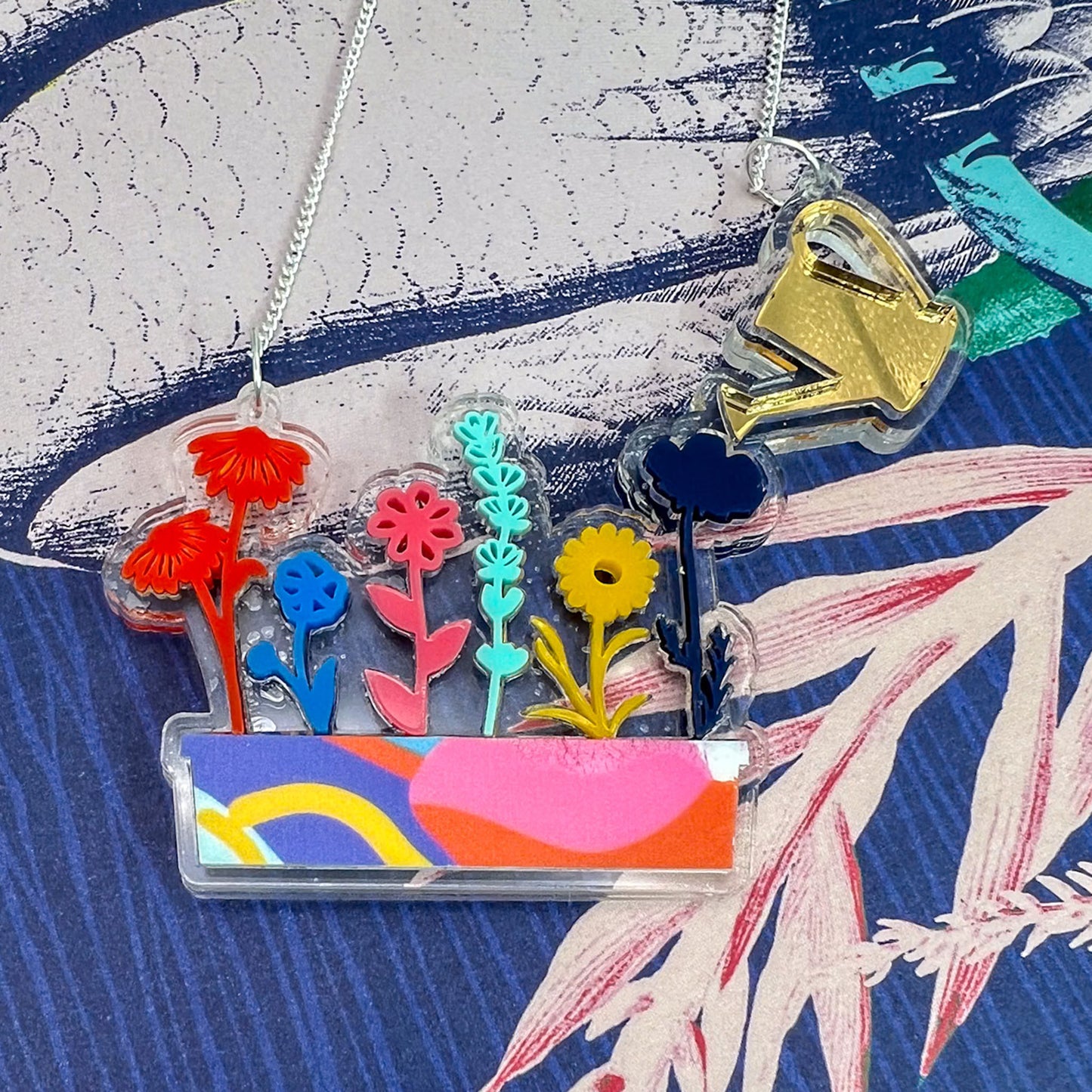 Flower Acrylic Necklace