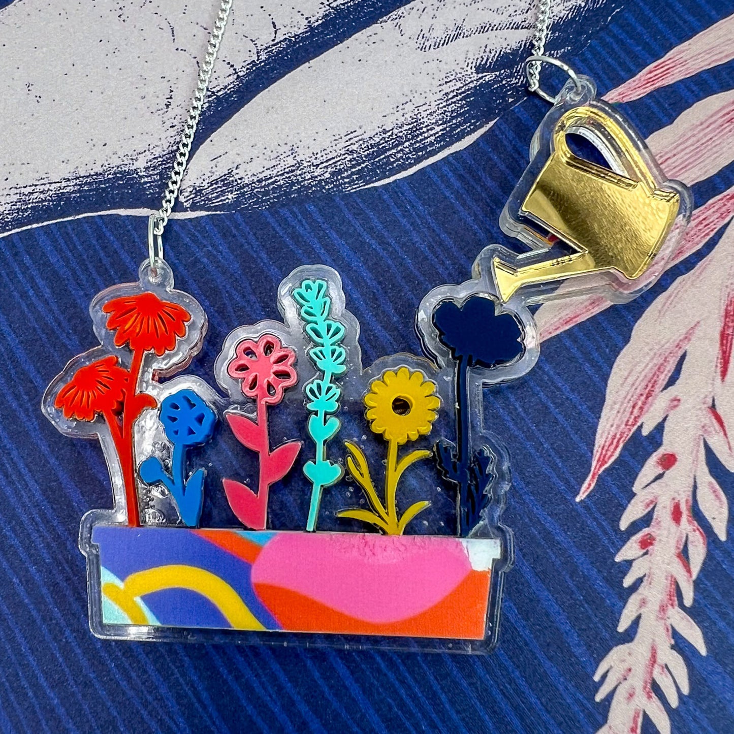 Flower Acrylic Necklace