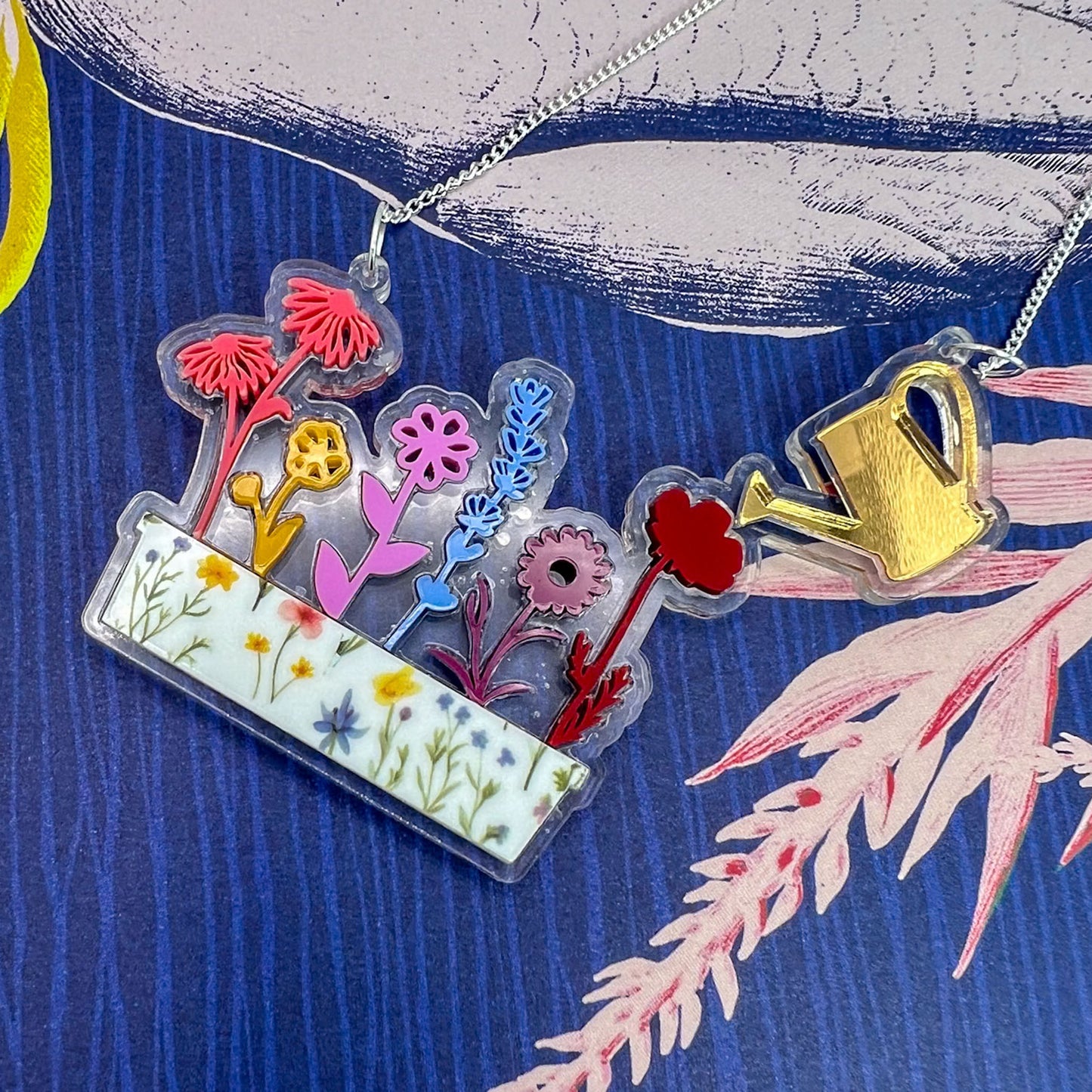 Flower Acrylic Necklace