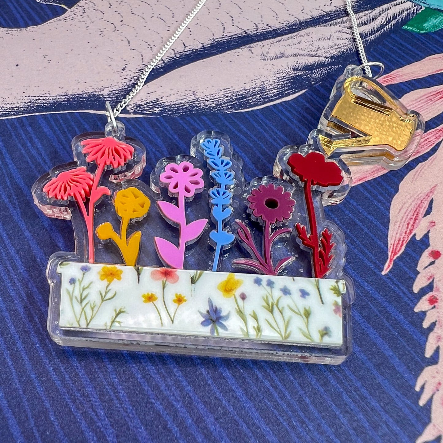 Flower Acrylic Necklace