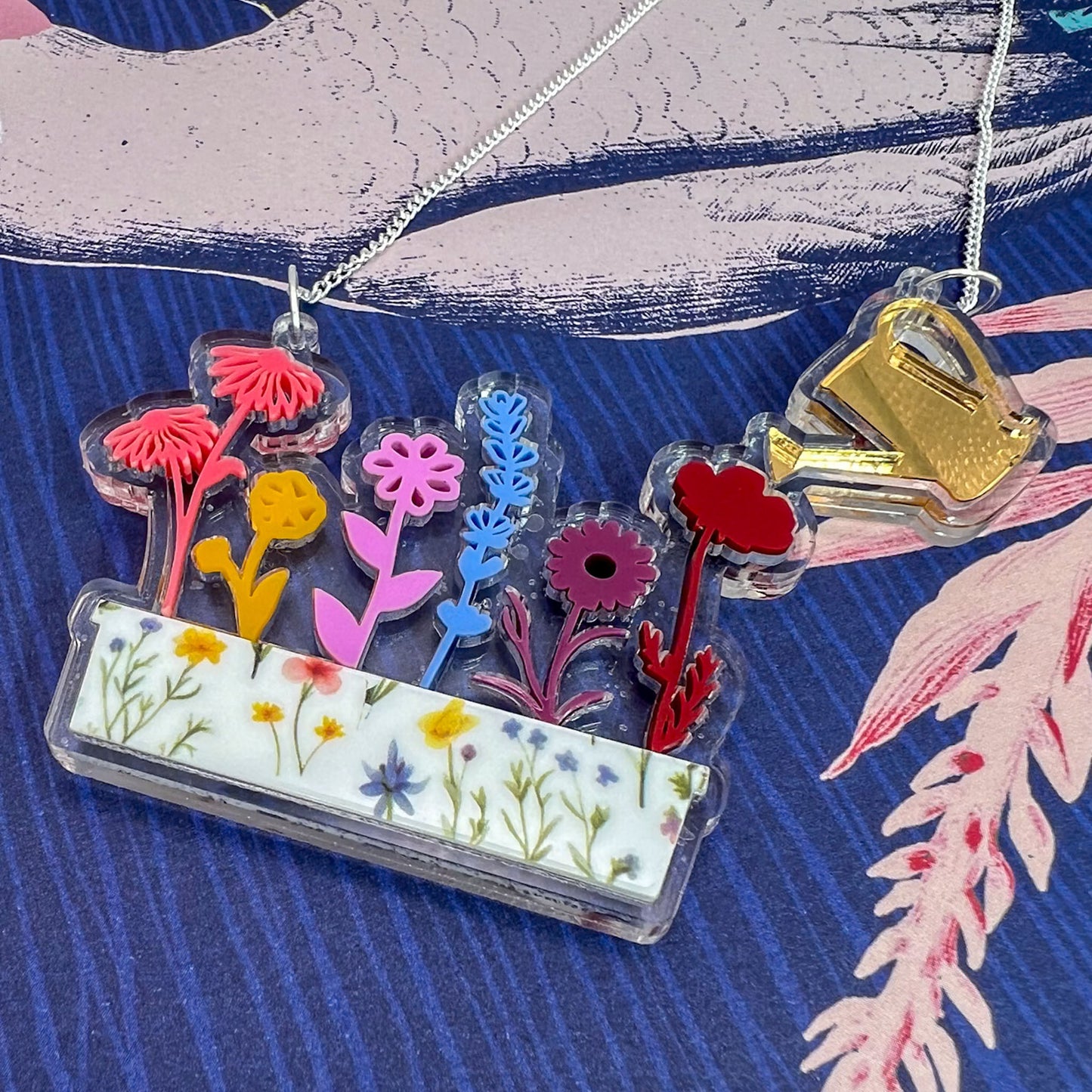 Flower Acrylic Necklace