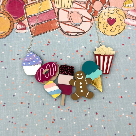 Bakery Acrylic Necklace
