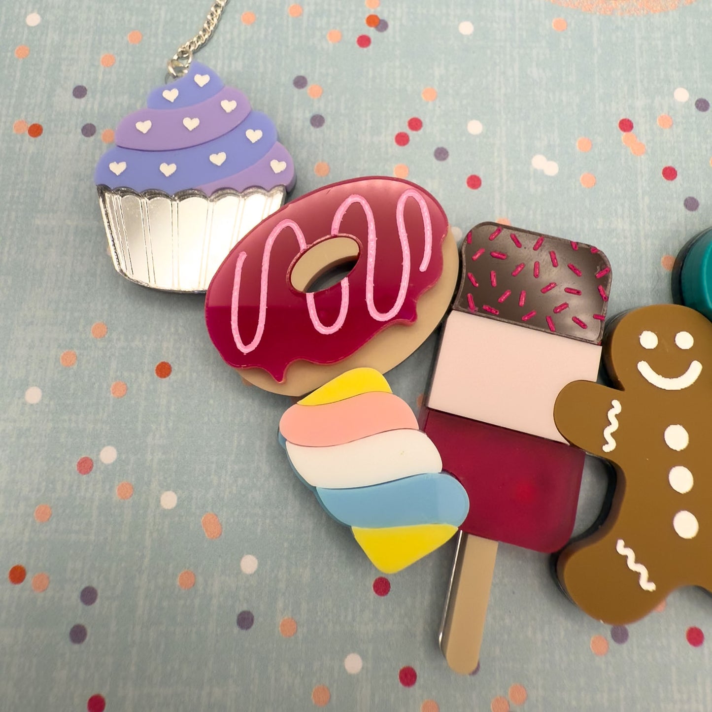 Bakery Acrylic Necklace