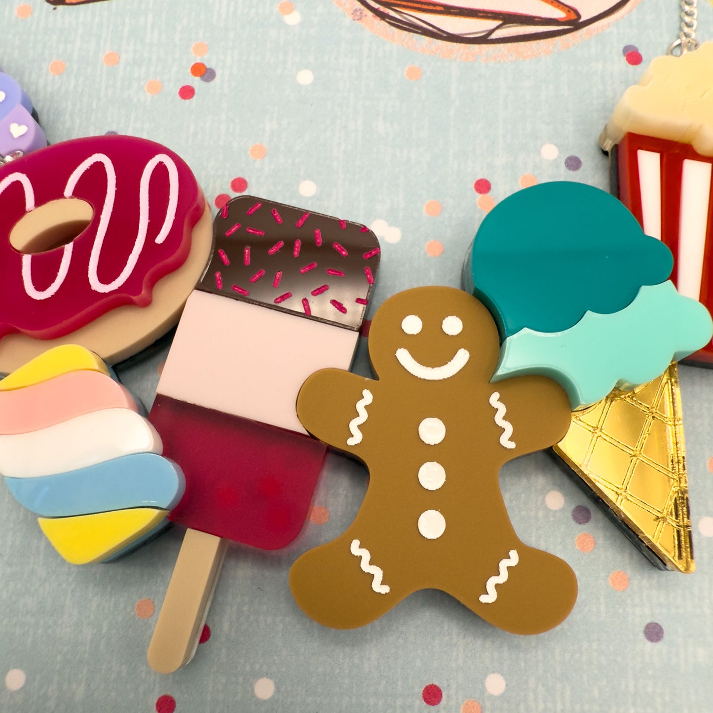 Bakery Acrylic Necklace