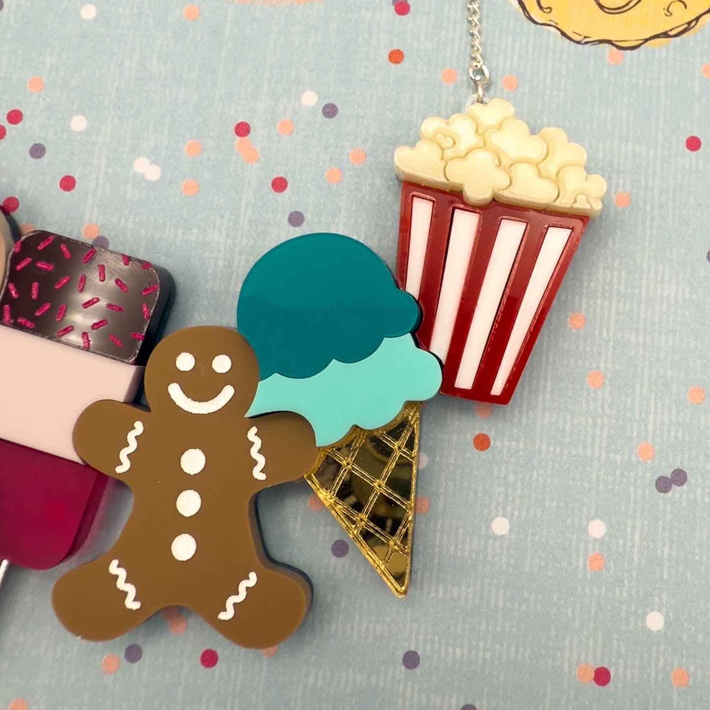 Bakery Acrylic Necklace