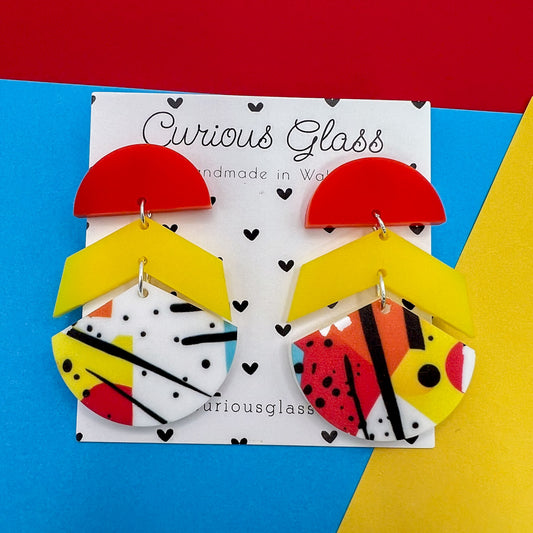 Limited Edition Abstract Acrylic Earrings