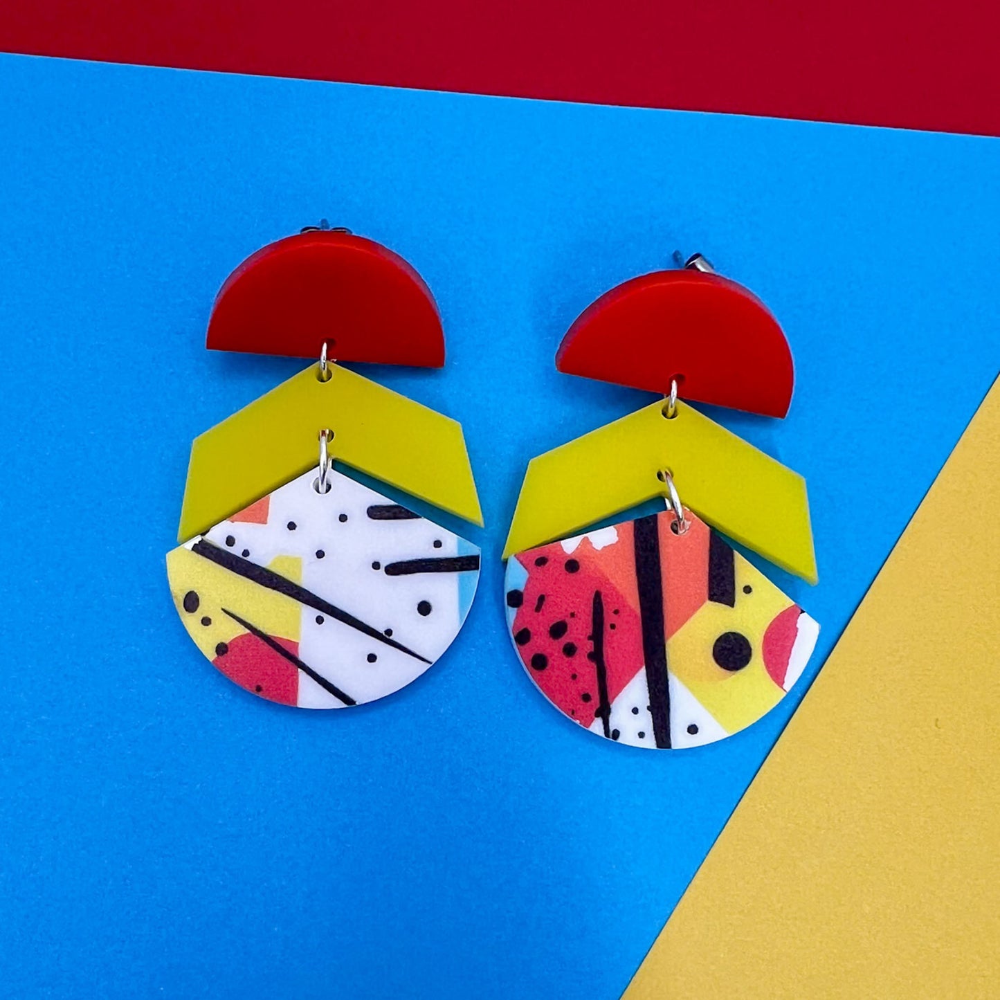 Limited Edition Abstract Acrylic Earrings