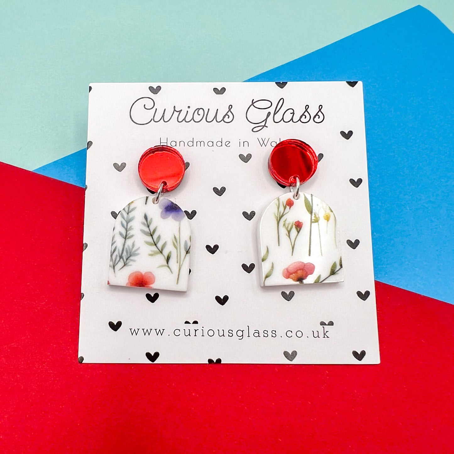 Limited Edition Floral Acrylic Earrings