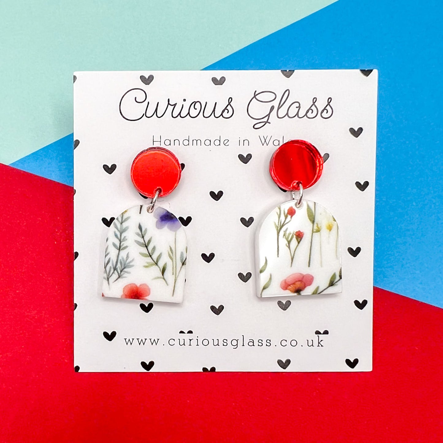 Limited Edition Floral Acrylic Earrings