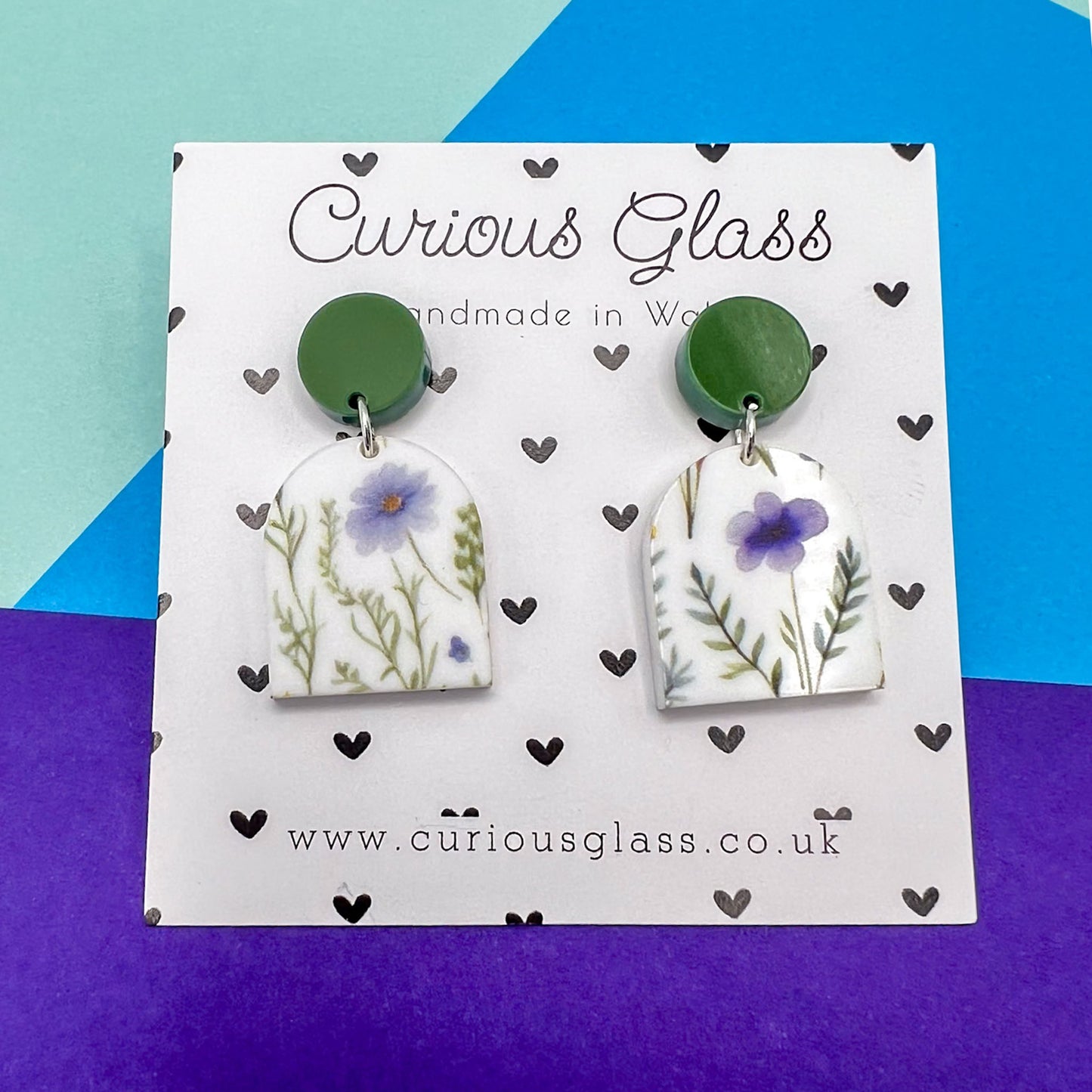 Limited Edition Floral Acrylic Earrings