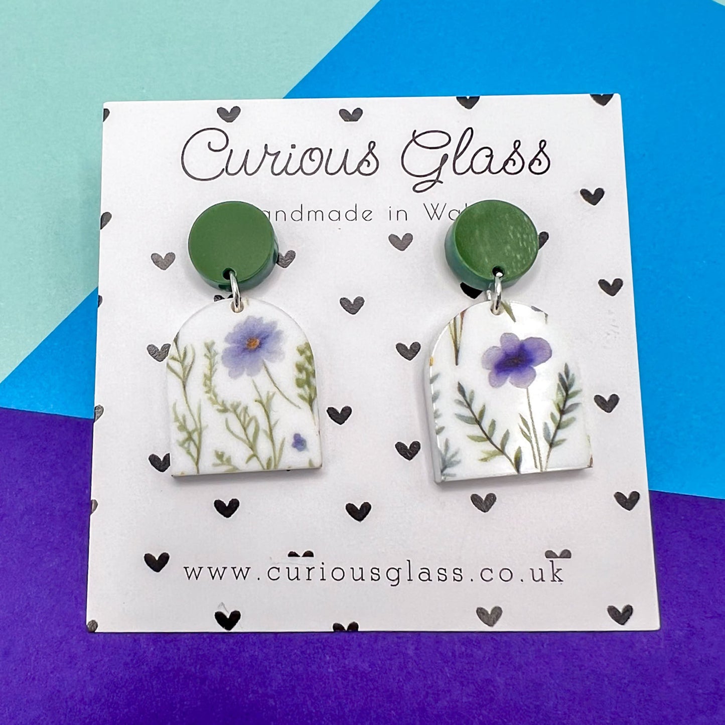 Limited Edition Floral Acrylic Earrings
