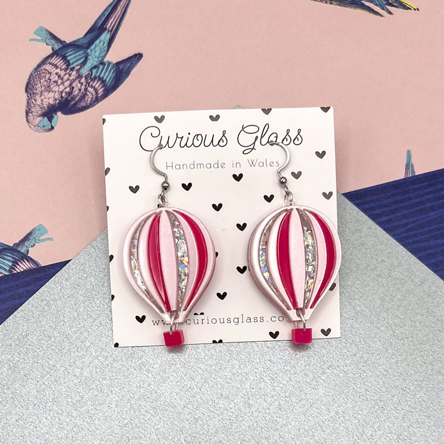 Limited Edition Hot Air Balloon Acrylic Earrings
