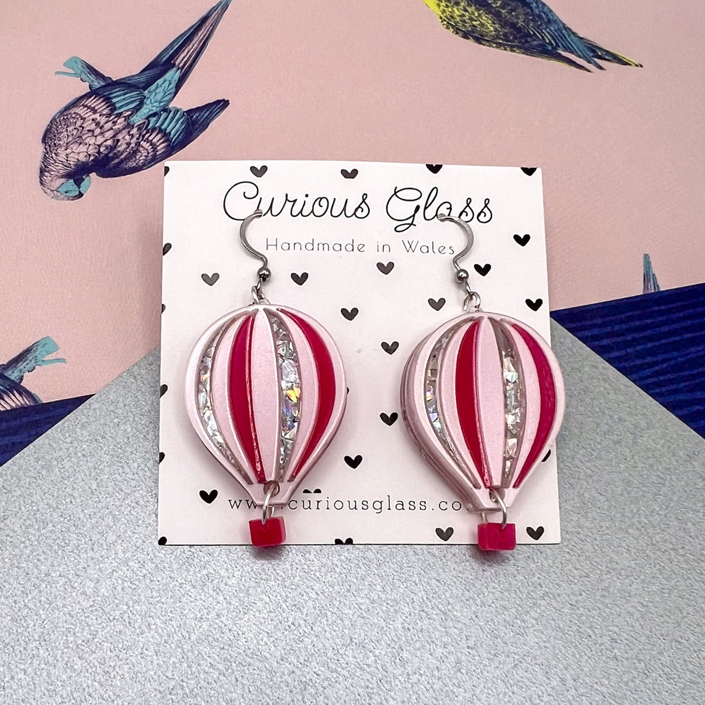 Limited Edition Hot Air Balloon Acrylic Earrings