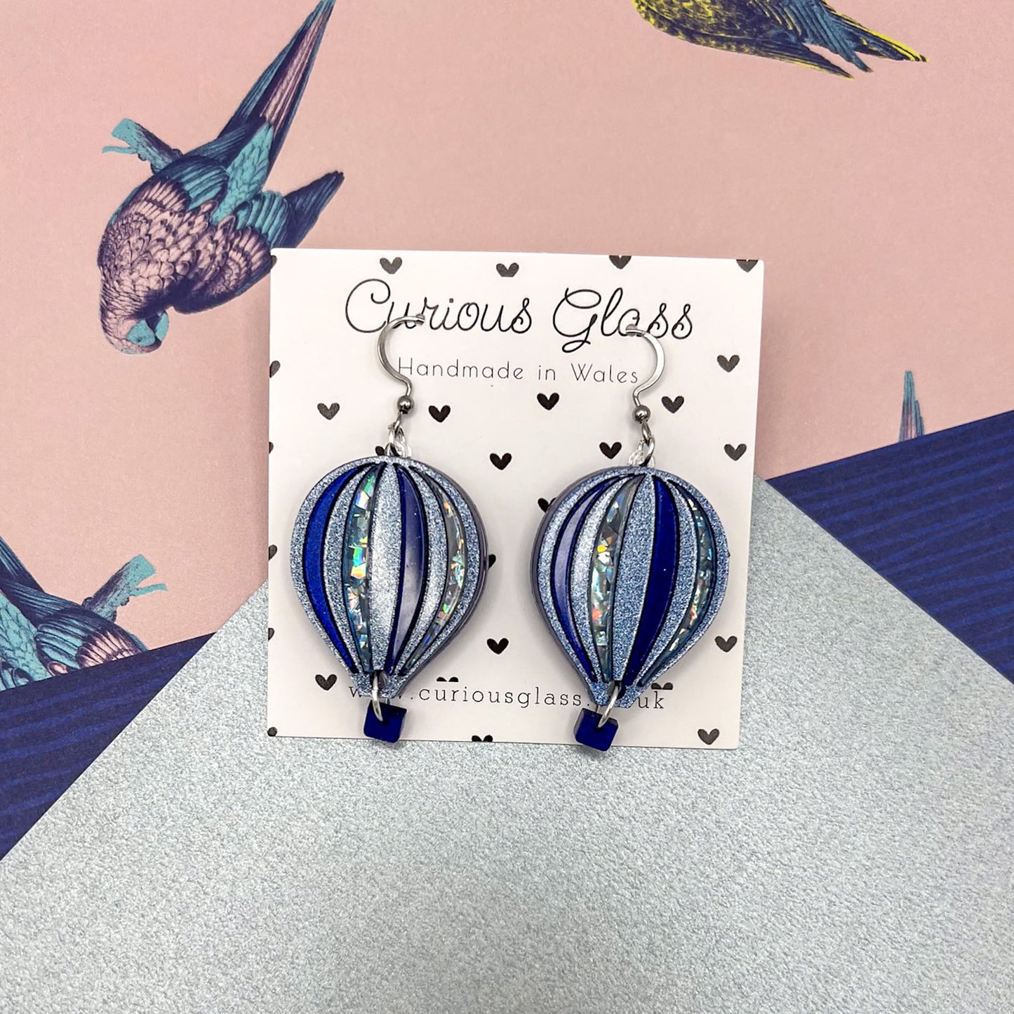 Limited Edition Hot Air Balloon Acrylic Earrings