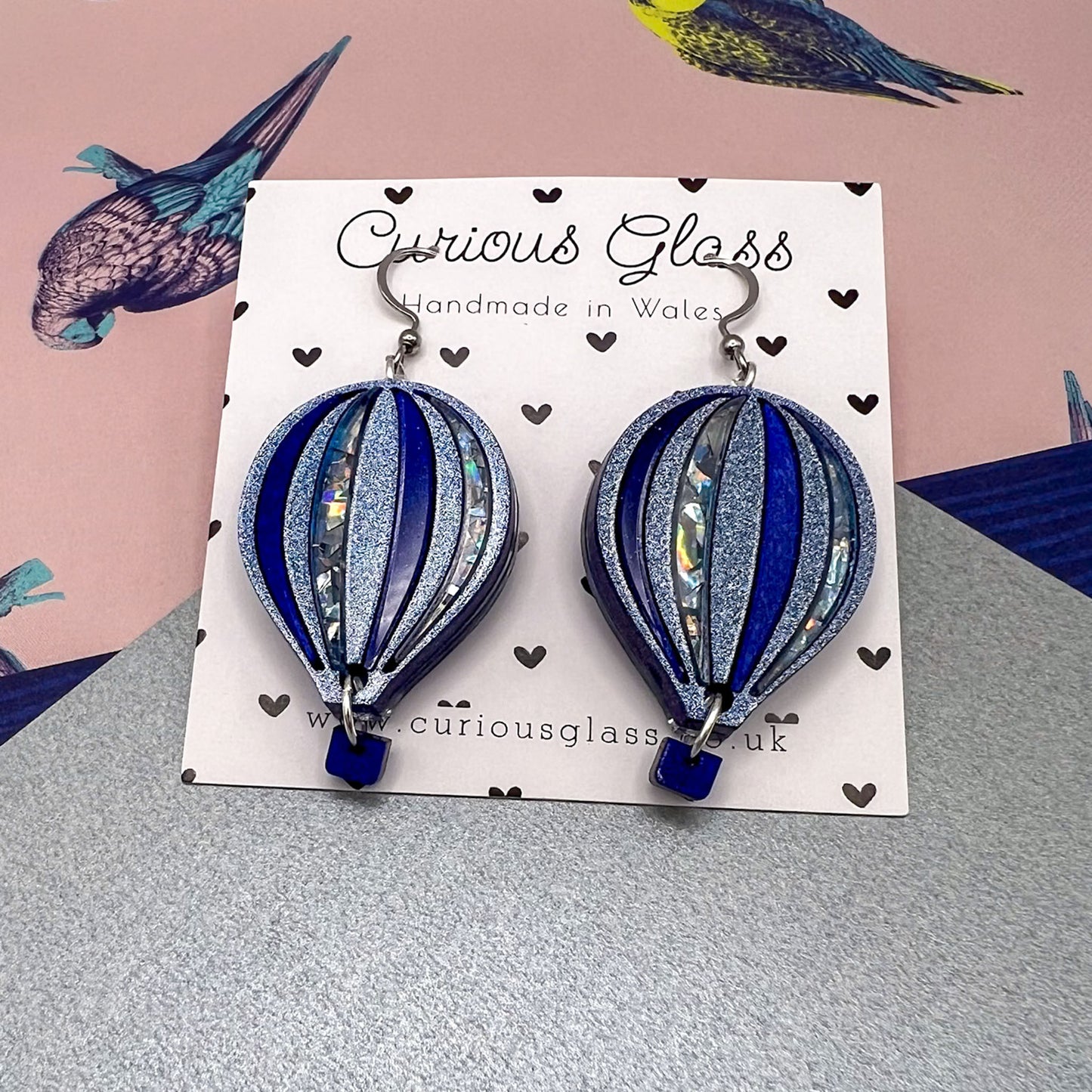 Limited Edition Hot Air Balloon Acrylic Earrings