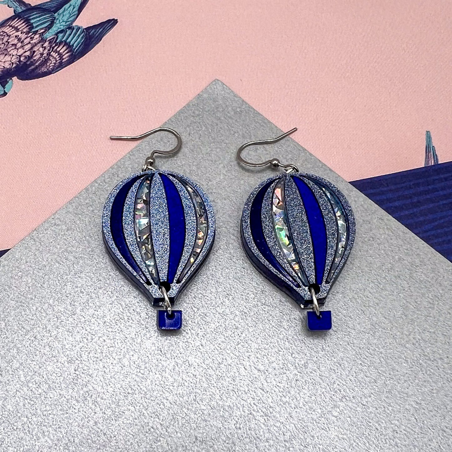 Limited Edition Hot Air Balloon Acrylic Earrings