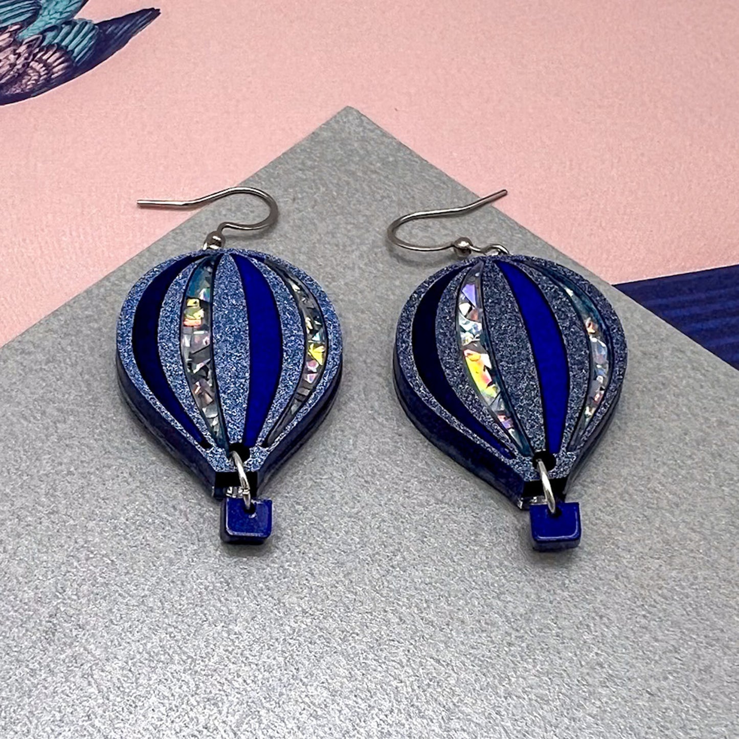 Limited Edition Hot Air Balloon Acrylic Earrings