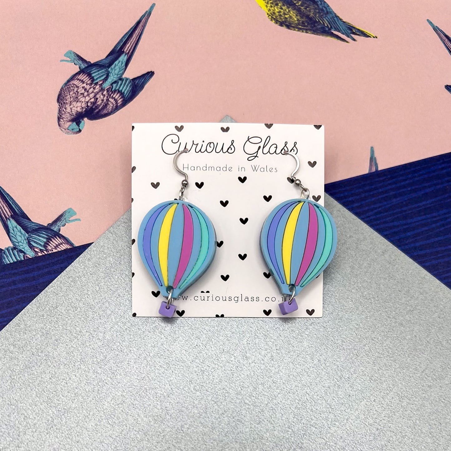 Limited Edition Hot Air Balloon Acrylic Earrings