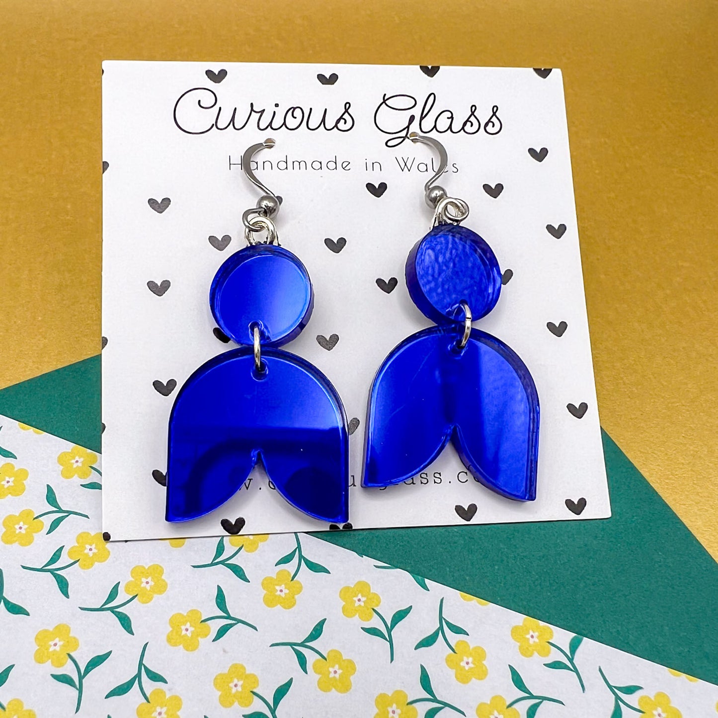 Limited Edition Floral Acrylic Earrings