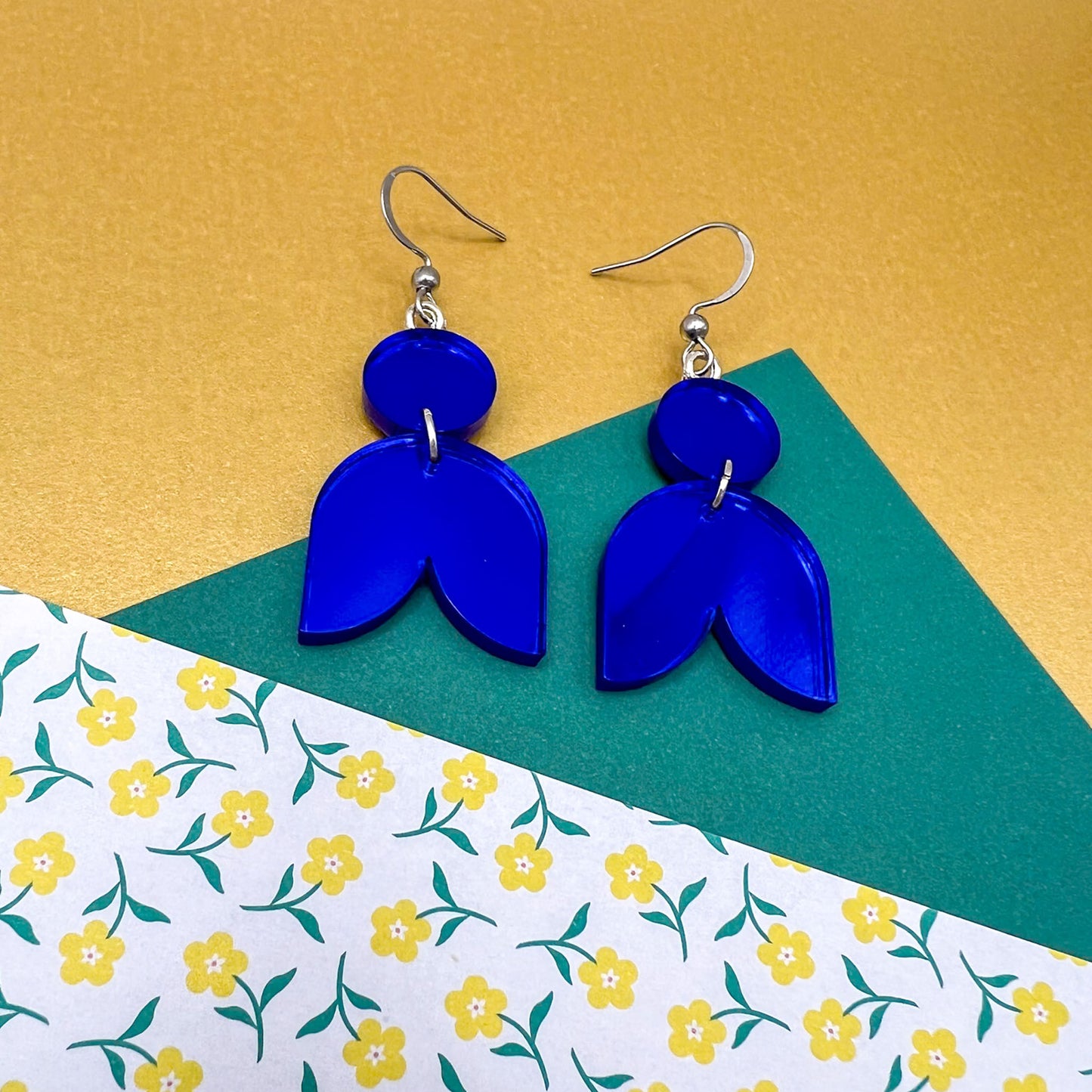 Limited Edition Floral Acrylic Earrings