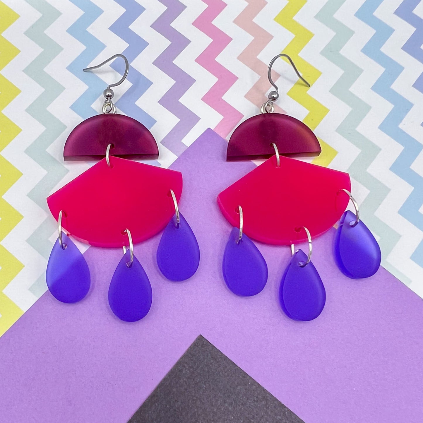 Limited Edition Dangly Acrylic Earrings