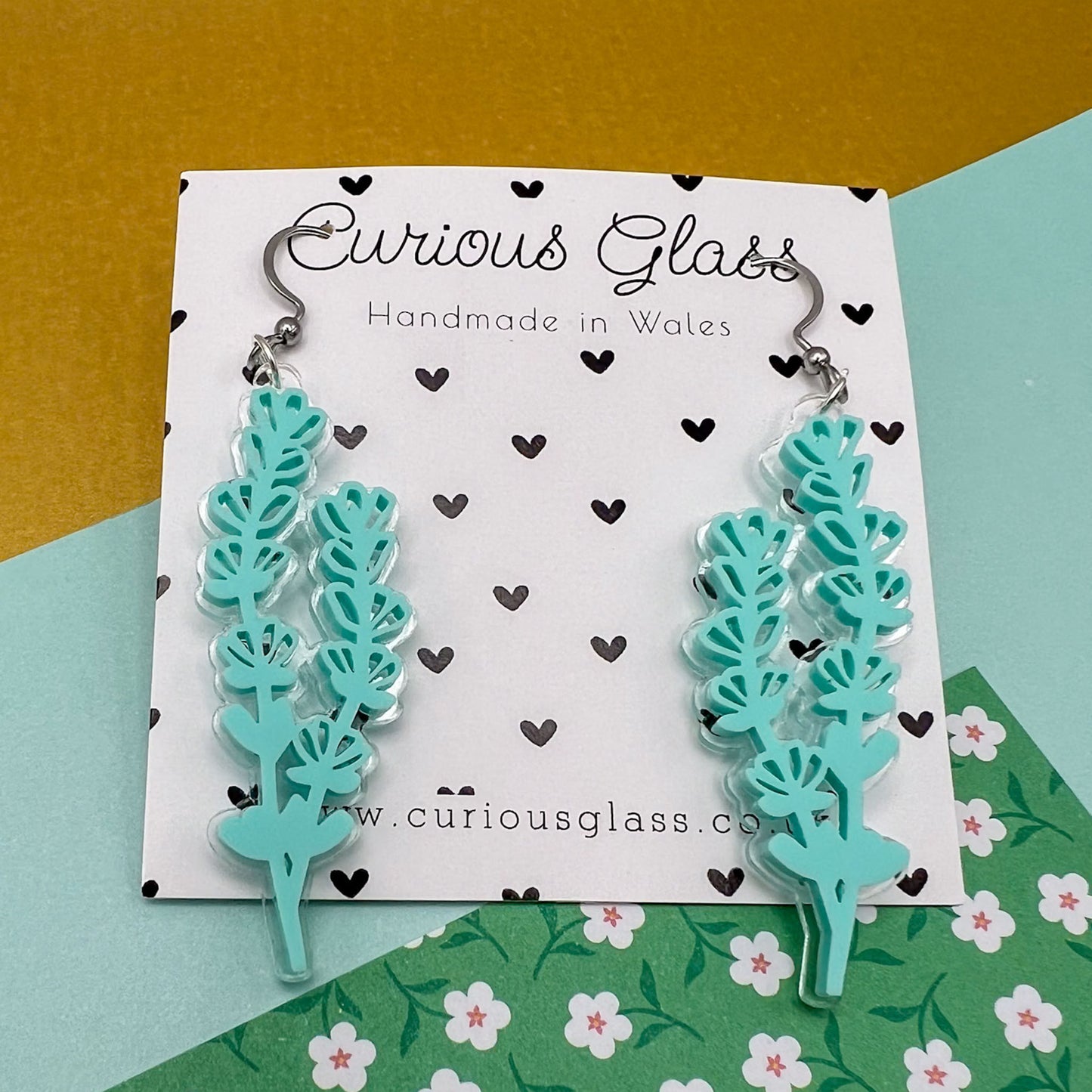 Lavender Acrylic Earrings