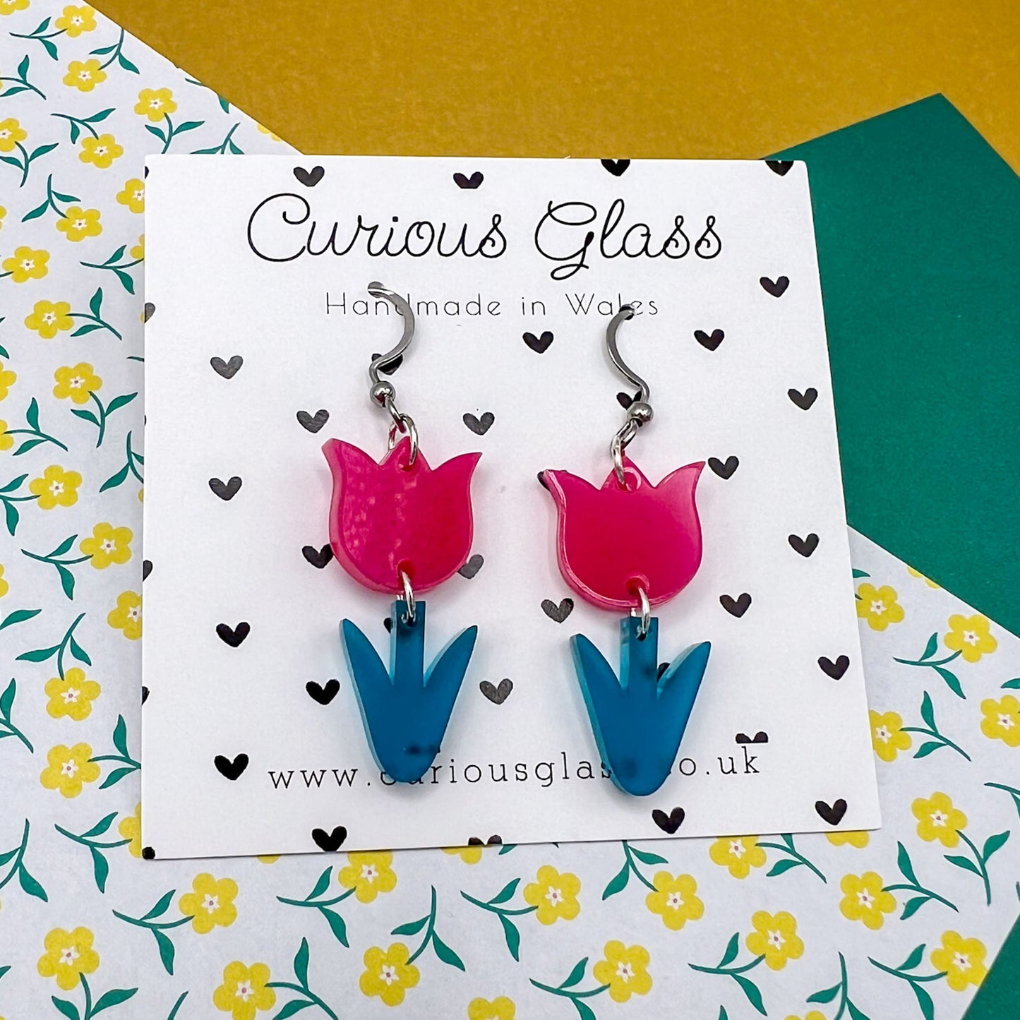 Tulip acrylic earrings