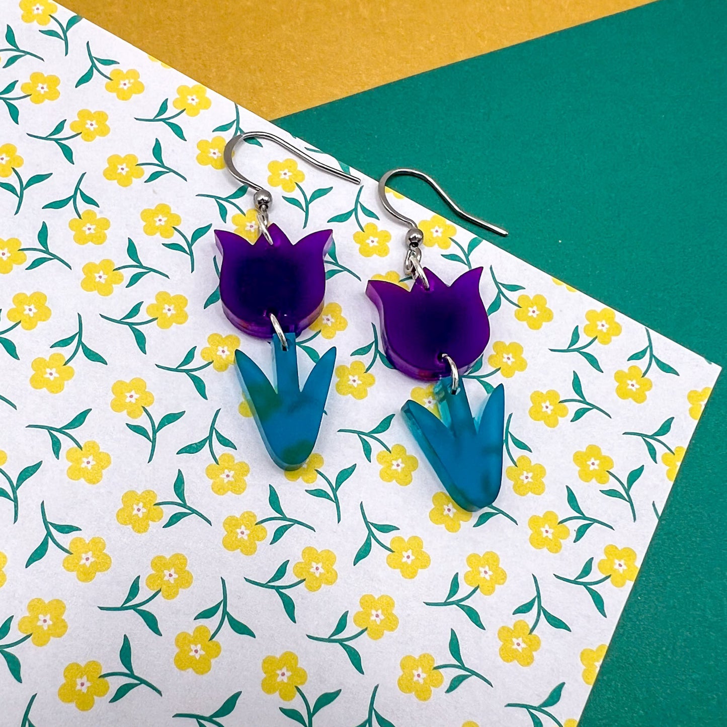 Tulips Acrylic Earrings