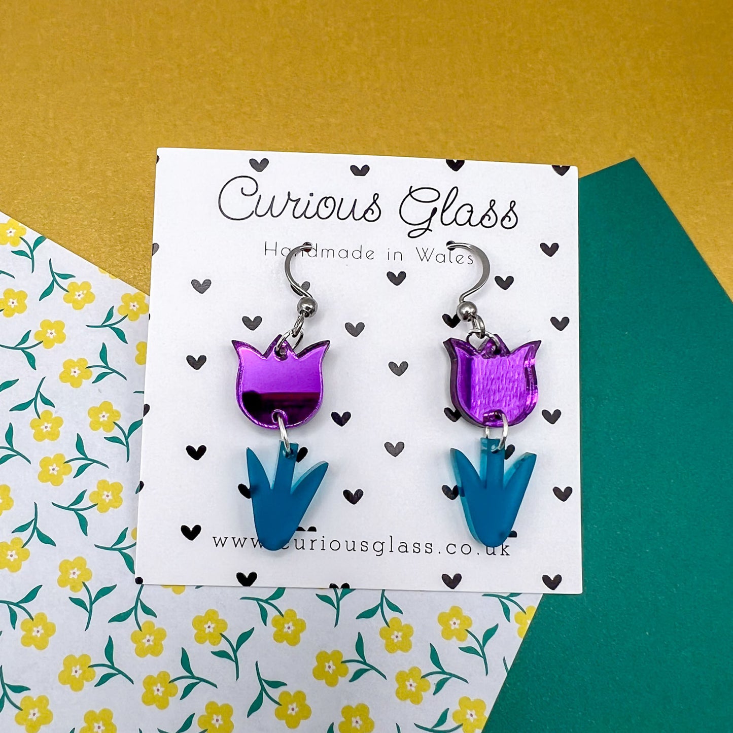 Tulips Acrylic Earrings