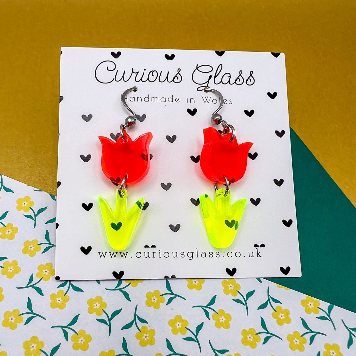 Tulips Acrylic Earrings