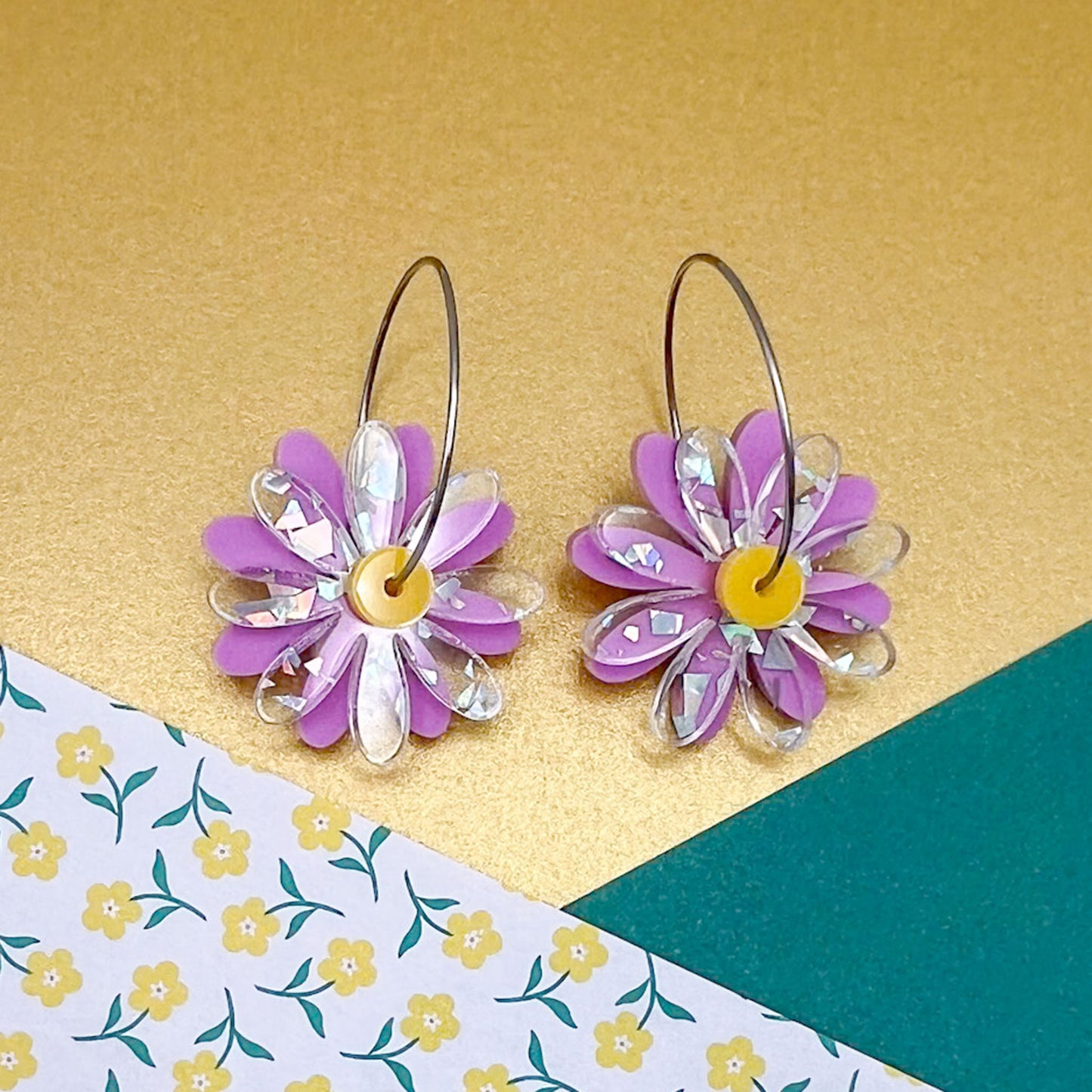 Daisy Acrylic Earrings