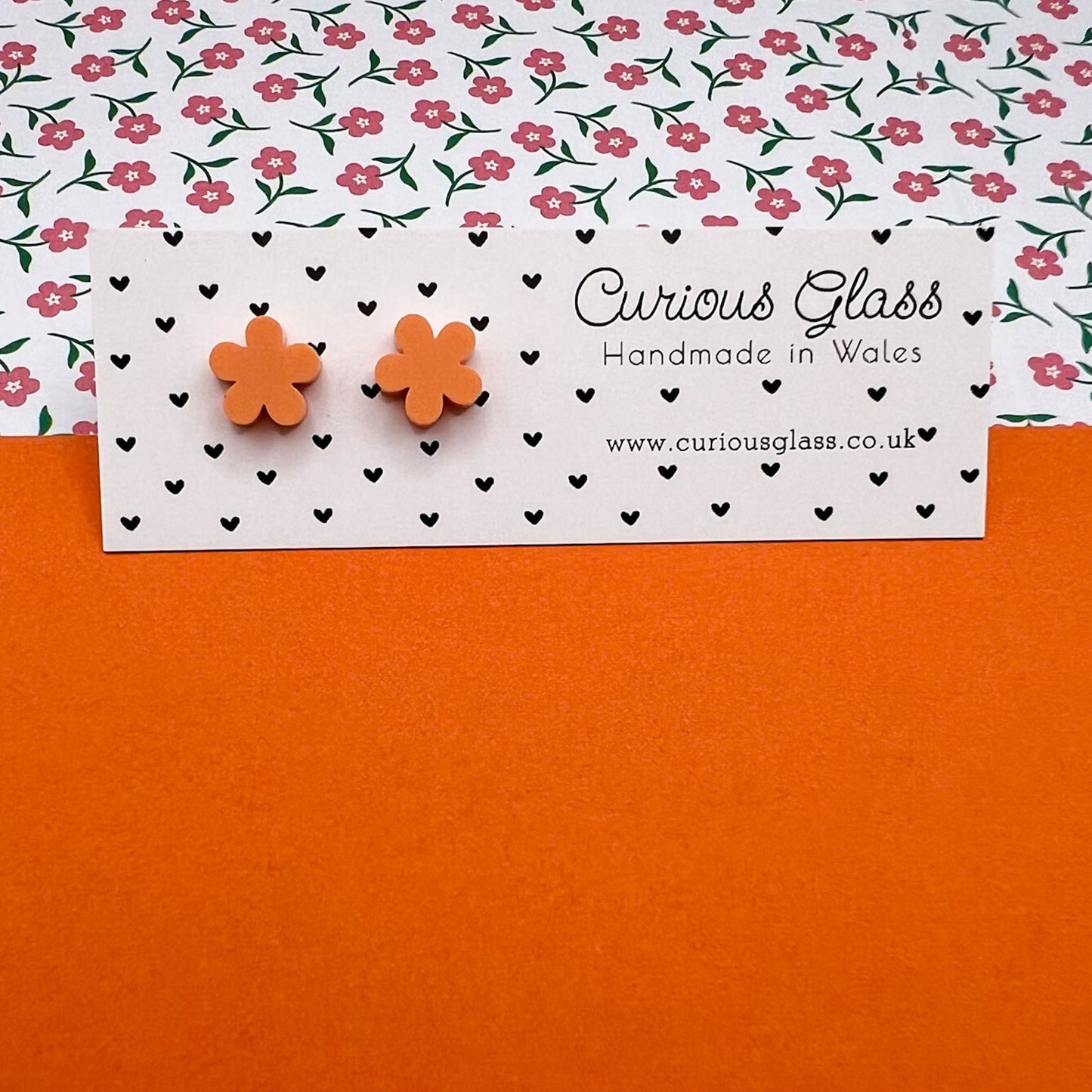 Flower Stud Acrylic Earrings