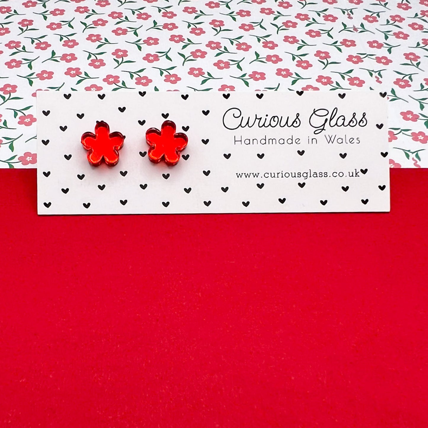 Flower Stud Acrylic Earrings