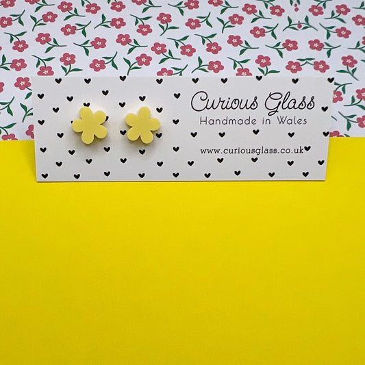 Flower Stud Acrylic Earrings