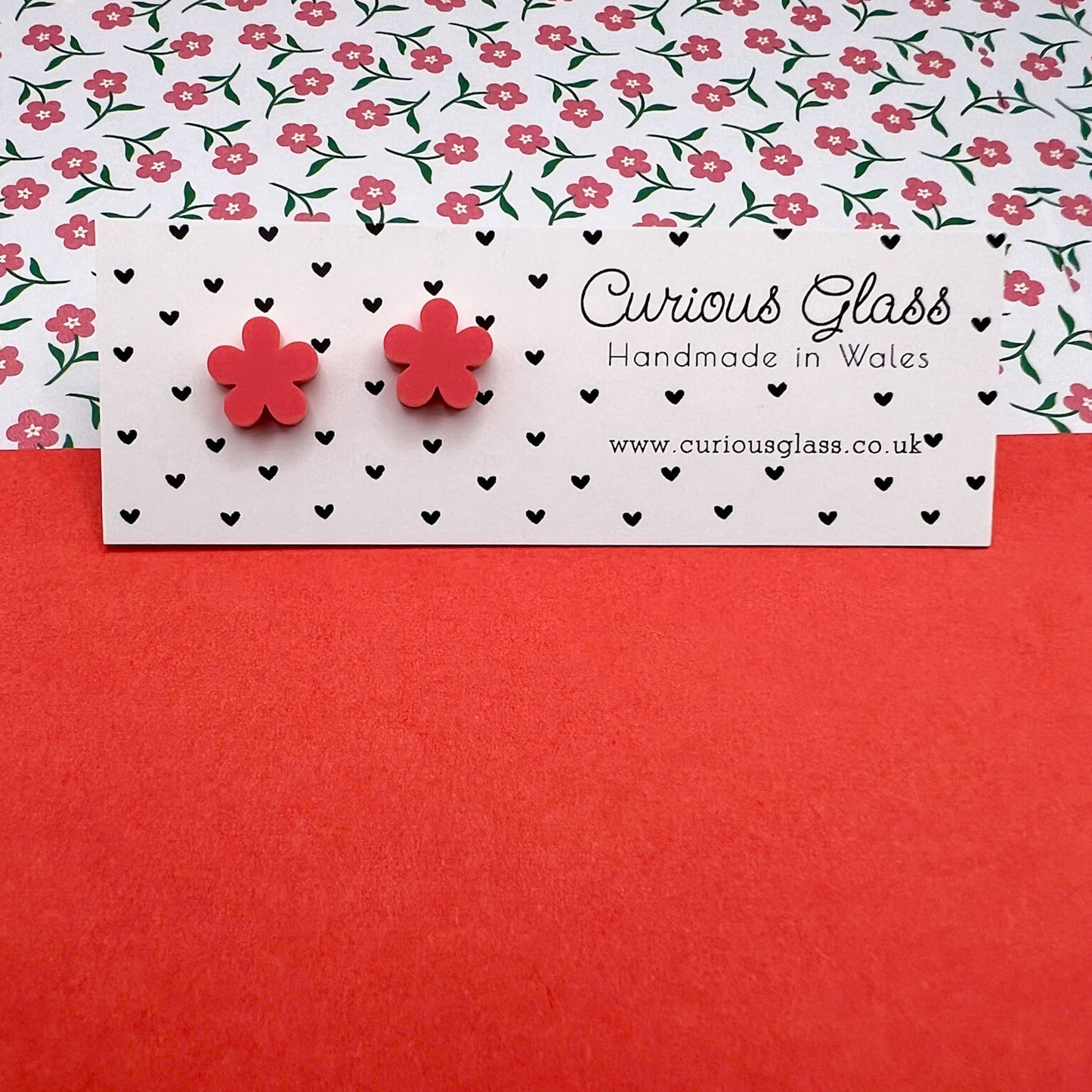 Flower Stud Acrylic Earrings