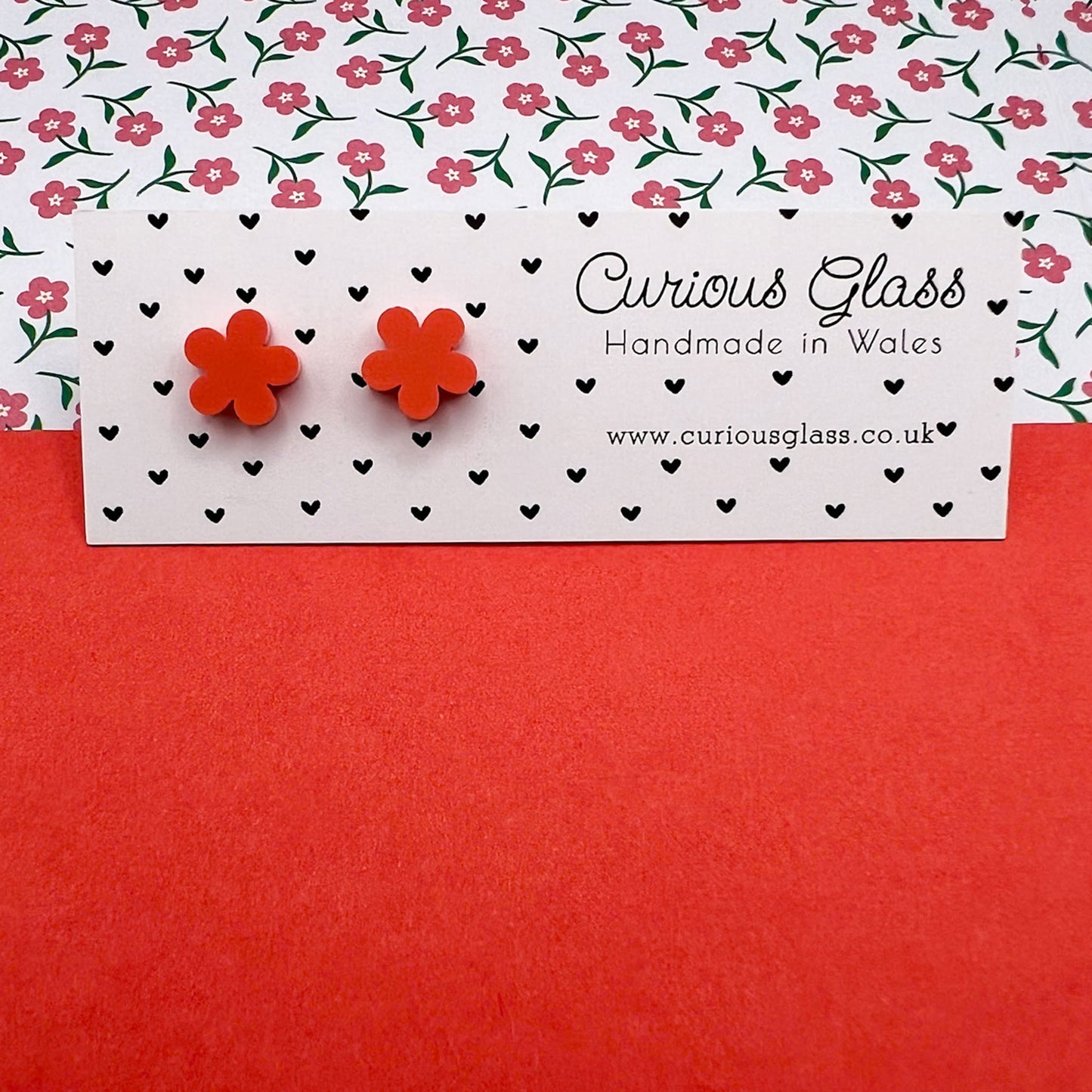 Flower Stud Acrylic Earrings