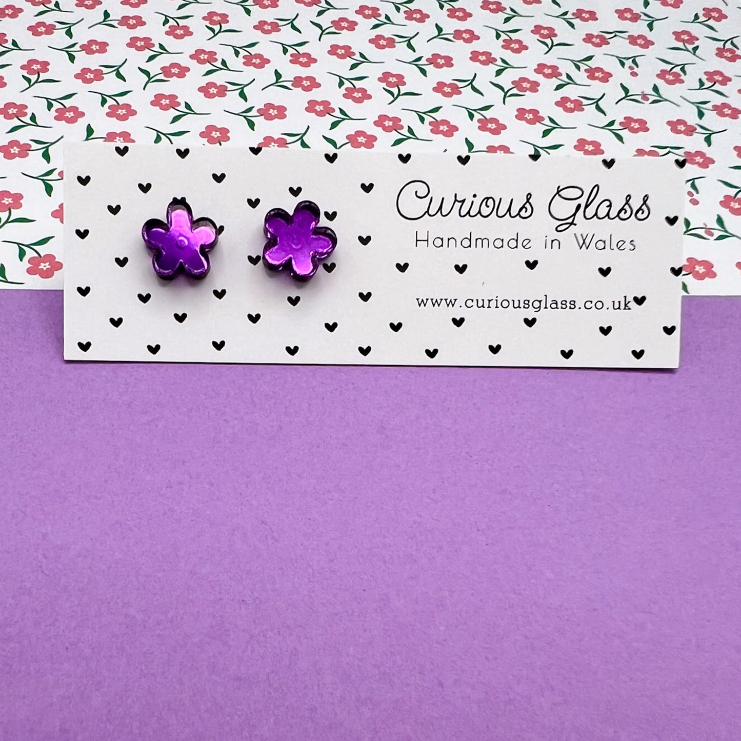 Flower Stud Acrylic Earrings