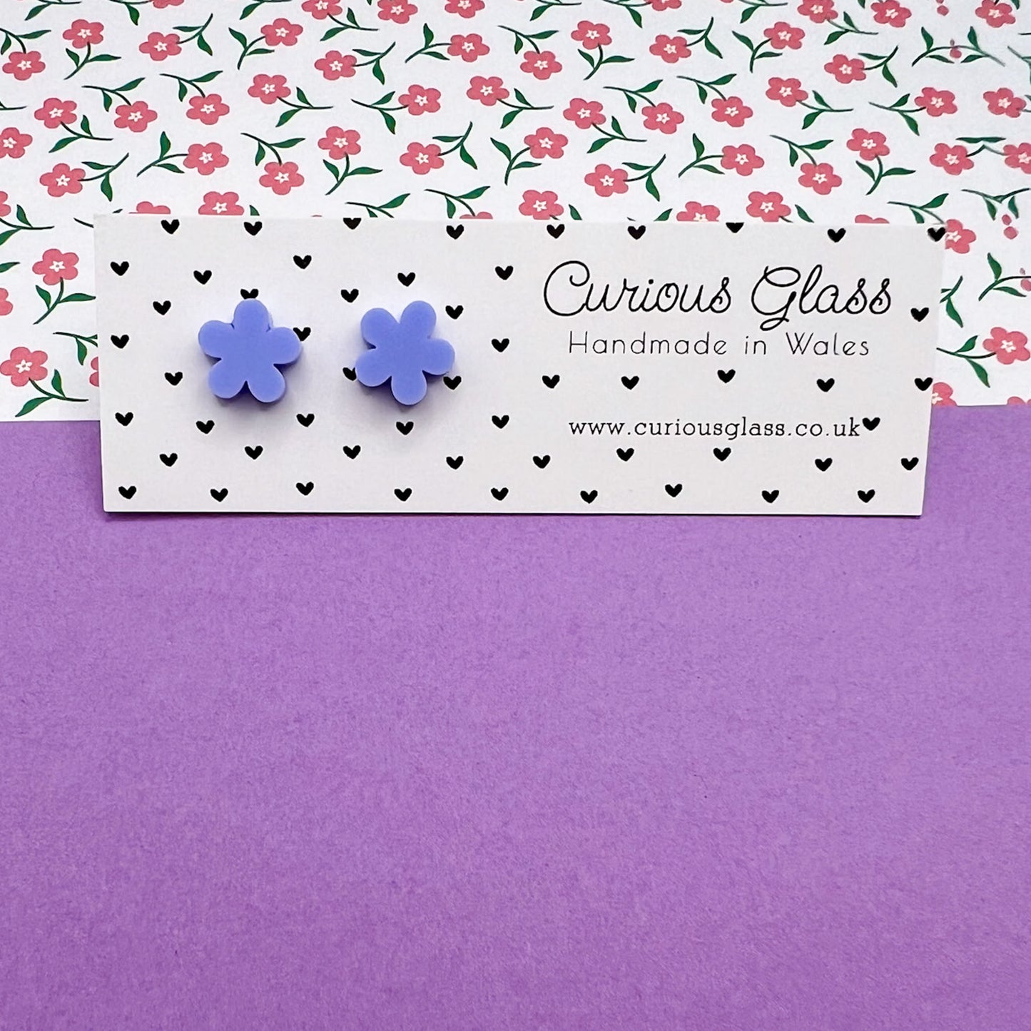 Flower Stud Acrylic Earrings