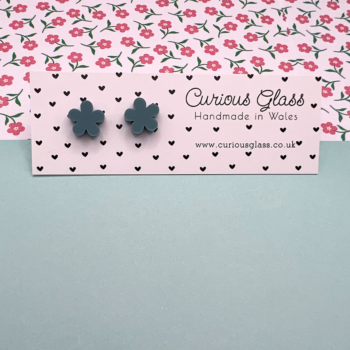 Flower Stud Acrylic Earrings