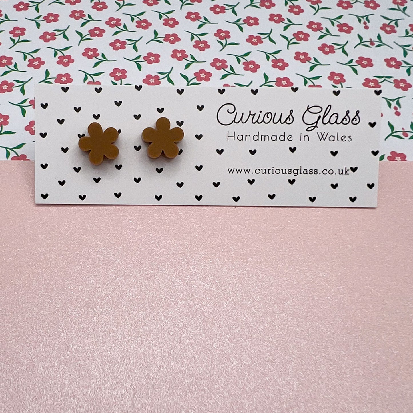 Flower Stud Acrylic Earrings