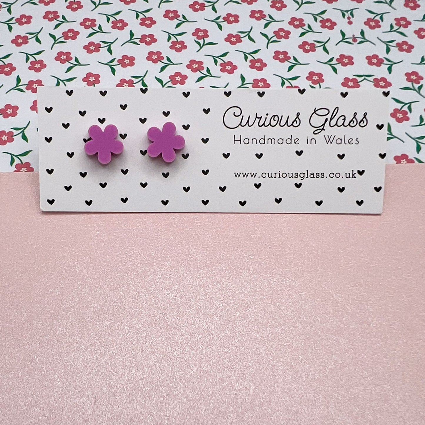 Flower Stud Acrylic Earrings