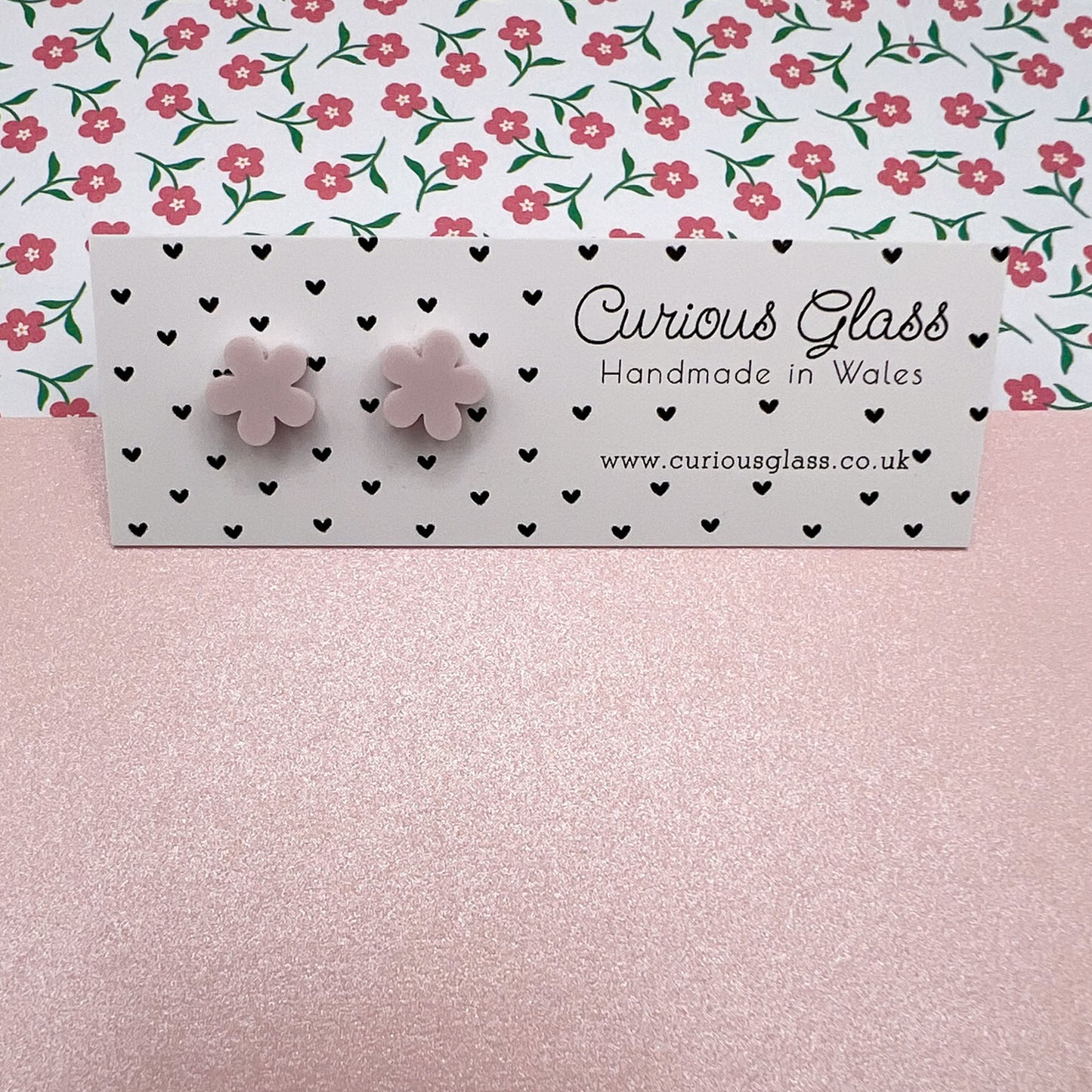 Flower Stud Acrylic Earrings